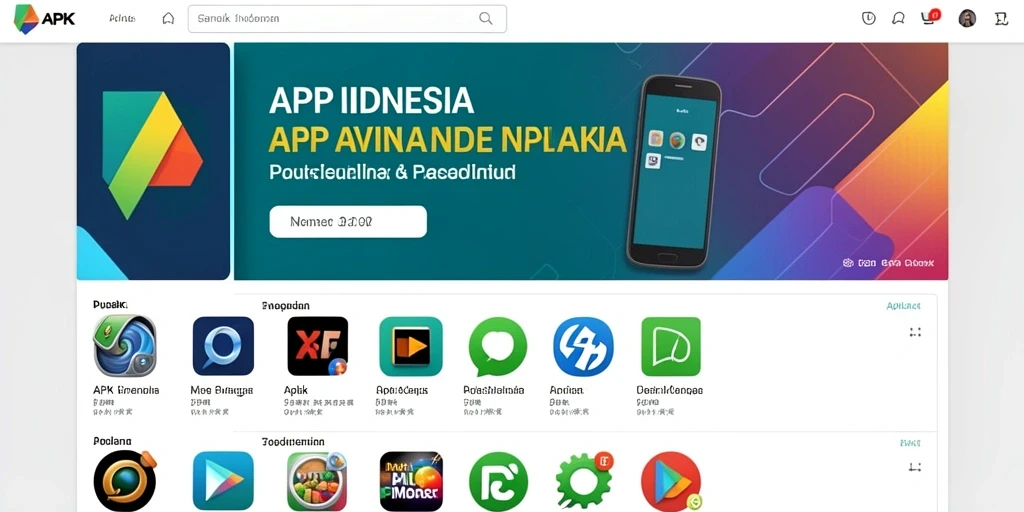 Antarmuka utama yang menarik dan responsif.