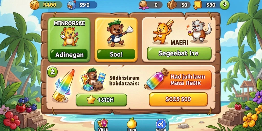 Tampilan awal permainan yang memukau.