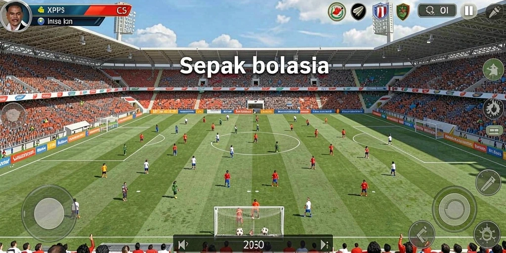 Screenshot menampilkan karakter utama dalam misi.