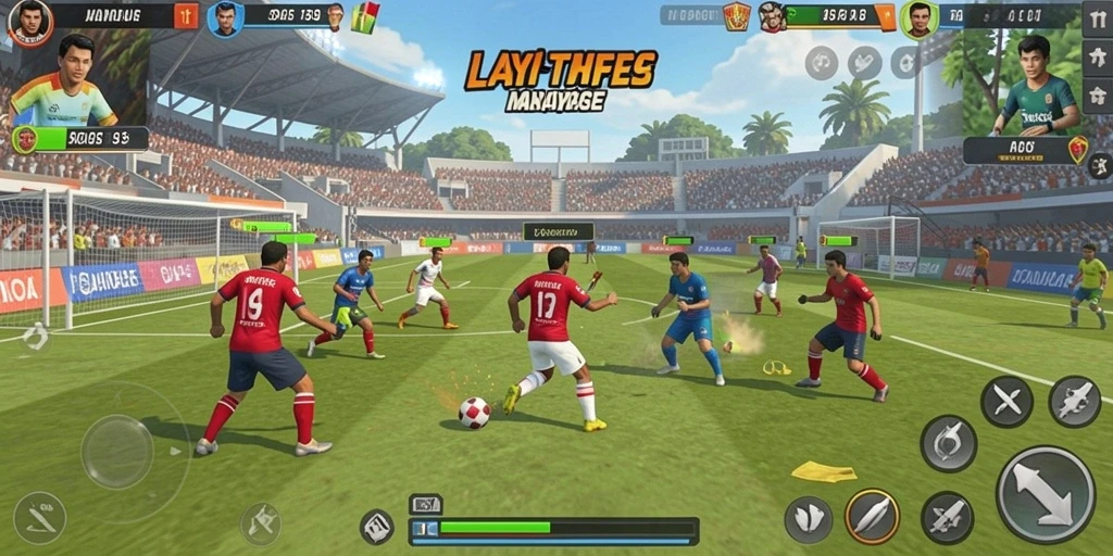 Tangkapan layar gameplay dengan karakter interaktif.