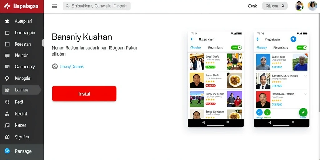 Tampilan antarmuka yang sederhana dan menarik.