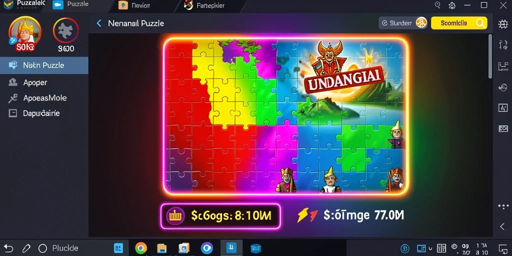 Tangkapan layar menampilkan karakter utama dalam aksi petualangan.