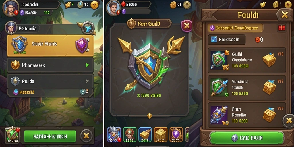 Tampilan awal game yang menarik dan informatif.