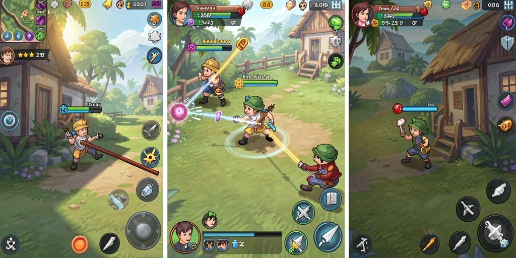 Screenshot menampilkan antarmuka permainan yang menarik.