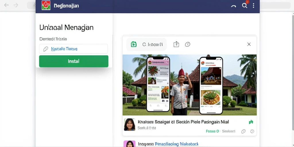 Tangkapan layar menampilkan grafis yang memukau.