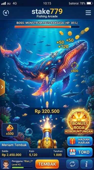 Cuplikan layar menu unduhan stake779 untuk perangkat Android